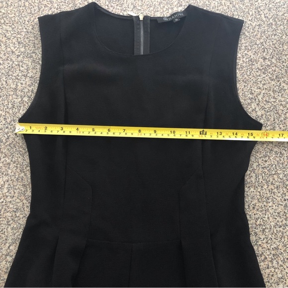Dynamite Small Fit and Flare Crewneck Sleeveless Classic Black Dress Office Suit - Picture 4 of 13